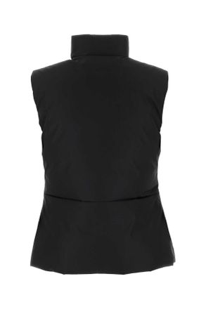 Jil Sander Womens Black Polyester Sleeveless Jacket 001 Giubbini