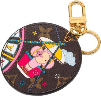 Louis Vuitton Pre-owned Accessories, female, Brown, Size: ONE SIZE Pre-owned Round Leather Charm