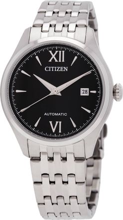 Citizen Mechanical Automatic Black Dial Mens Watch NJ0240-55E