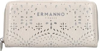 Ermanno Scervino Portemonnee van kunstleer - Dames - Portefeuilles - Beige - ONE Size - Leer - Accessoires