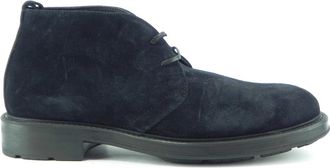 Marco Ferretti Casual Sneakers - Heren - Veterlaarzen - Blauw - 43 EU - Leer - Schoenen