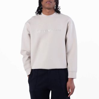 Emporio Armani Mens Felpa Logo-Print Sweatshirt