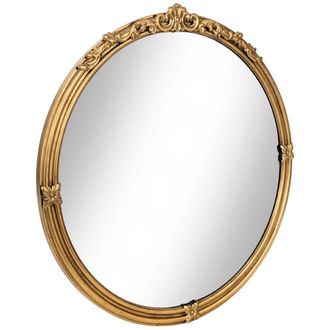 Wanderlust Deco Espejo De Metal Dorado 90.5x3.5x93.5h Cm