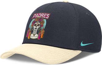 Nike San Diego Padres City Connect Rise Nike Mens Dri-FIT MLB A-Frame Adjustable Hat in Blue | NB460HP5PYP-NLH