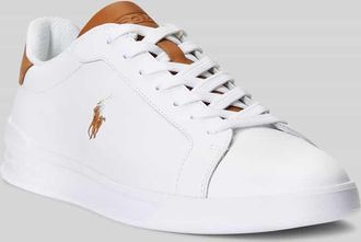 Polo Ralph Lauren Low Top Sneaker aus Glattleder in Weiss, Gr&ouml;&szlig;e 40