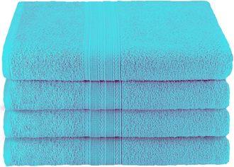 Superior Eco-Friendly Ringspun Cotton Modern Absorbent 4-Piece Bath Towel Set