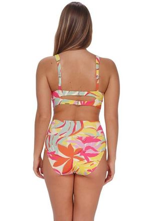 Sunsets Hannah High Waist Bikini Swim Bottoms in Tropicolor Crepe at Nordstrom, Size X-Large