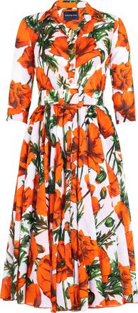 Samantha Sung Aster A-Line Midi Shirtdress