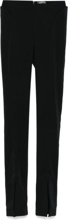 MUGLER Pantaloni con spacco alle caviglie - Nero