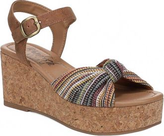 Blowfish Womens Adore Wedge Sandal In Beige