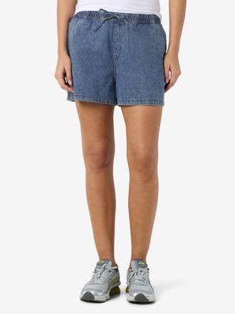 Noisy May Shorts NOISY MAY NMENZA MW REG ELAS SHORTS MG004MB NOOS, Damen, Gr. XL, N-Gr, medium blau denim, Web, Obermaterial: 100% Baumwolle, unifarben, relaxed
