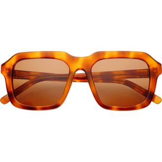 Freyrs Eyewear Charlie Square Sunglasses in Amber at Nordstrom