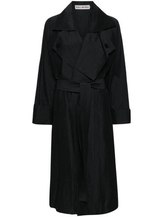 Issey Miyake Shaped Membrane trench coat - Black