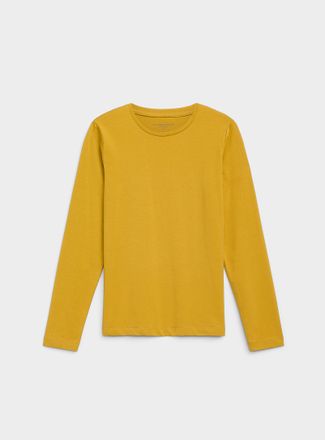 Contemporaine Womens Long-sleeve Supima cotton T-shirt