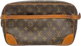 Louis Vuitton Pre-owned Clutches, male, Brown, Size: ONE SIZE Pre-owned Compiegne 28 Clutch Bag