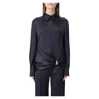 Alberta Ferretti Satin Shirt in Classic Style