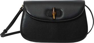 Gucci Black Bamboo Small Shoulder Bag