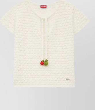 Kenzo crochet knitted top