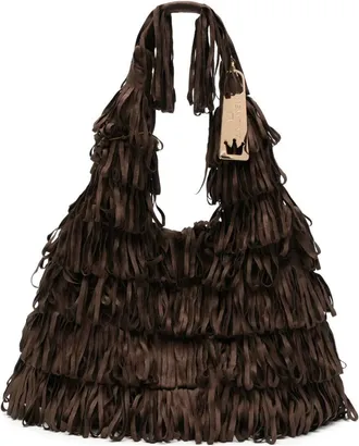 La Milanesa Handbag Fringed Capucine