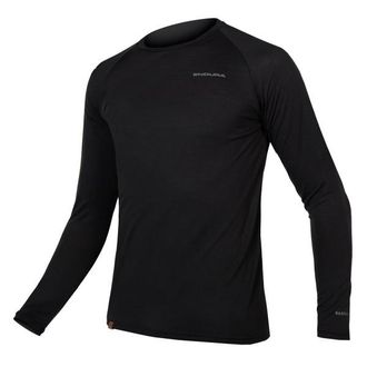 Endura Baabaa Blend Langarm Baselayer Funktionsshirt f&uuml;r Herren | schwarz