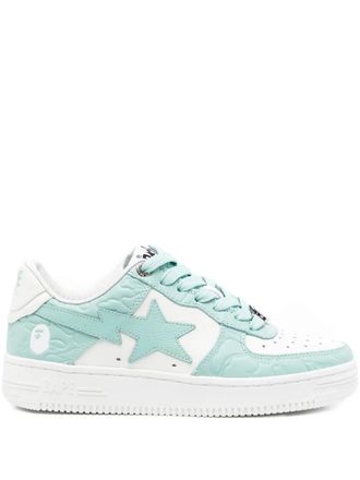 A Bathing Ape Bape Sta sneakers - women - Leather/Calf Leather/Rubber - 5 - Blue