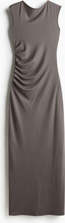 H&M Drapiertes Bodycon-Kleid - Grau