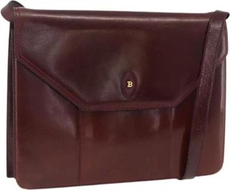 Bally Pre-owned Cross Body Bags, female, Red, Size: ONE SIZE Pre-owned Leather Shoulder Bag