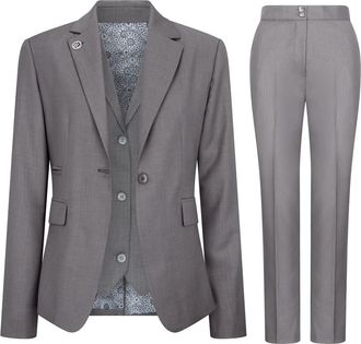 TruClothing 3 Piece Suit Plain Tailored Fit Business Formal Dress