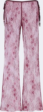 Bananhot Pantaloni Allen a gamba larga in pizzo