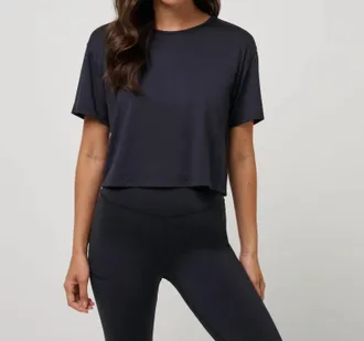 Travis Mathew Skyloft Light Celestia Short Sleeve Tee In Black