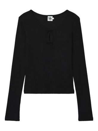B+ab Top a maniche lunghe - Nero