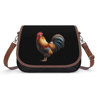 Generic Rooster Fashion Womens Crossbody Bags Novelty Handbag Shoulder Bag Purse
