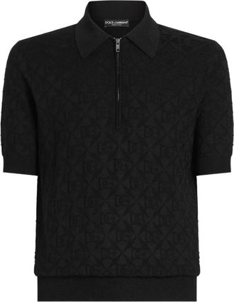 Dolce & Gabbana Klassieke Polo T-shirt in Zwart - Heren - Polos - Zwart - L - Tops