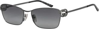 Gucci Zonnebrillen - Dames - Zonnebrillen - Grijs - 58 MM - Accessoires