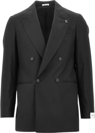Breras Milano Giacca doppiopetto in lana Arezzo - - Jackets - Uomo - Nero - S