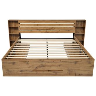 Urban Meuble Cama doble de almacenamiento de MDF con iluminaci&oacute;n LED