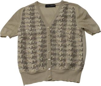 Dolce & Gabbana Knit Tweed Top, Size Fr 34 (Authentic Pre-Loved)
