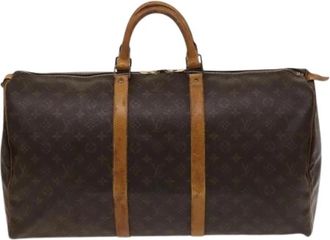Louis Vuitton Pre-owned Keepall tas - unisex - Vintage Weekendtas - Bruin - ONE Size - Leer - Vintage