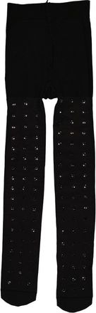 Burberry Black Crystal Embellished Tights, Size Small