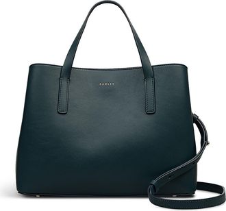 Radley London Dukes Place Medium Top Zip Satchel Crossbody Bag in Teal at Nordstrom Rack