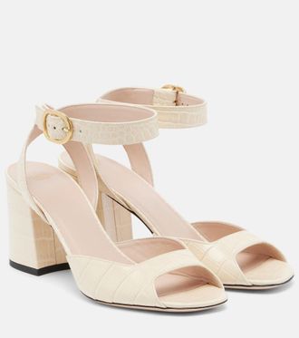 Valentino Garavani Sandali Fawcette in pelle stampa coccodrillo