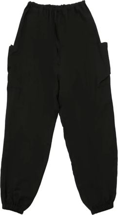 Yohji Yamamoto pockets-detail trousers - Zwart