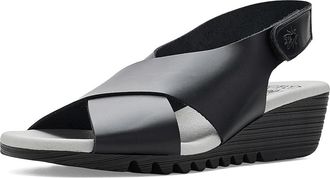 FLY London Orfy447fly Womens Sandals Black : EU 41 (US Womens 10-10.5) M, Leather