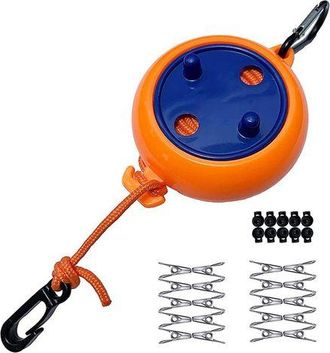 OEM Secadora Telesc&oacute;pica, Pl&aacute;stico/nylon, 8 M, Naranja