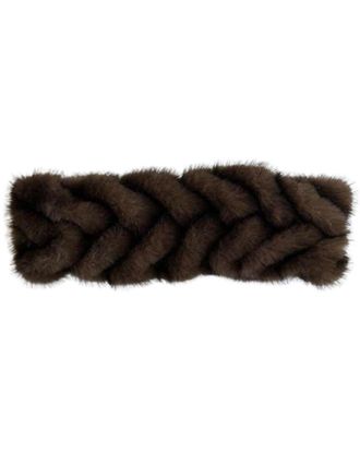 MARCUS ADLER Braided Faux Fur Headband