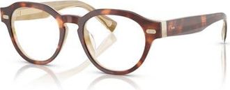 Brunello Cucinelli 49mm Phantos optical glasses in Tortoise at Nordstrom