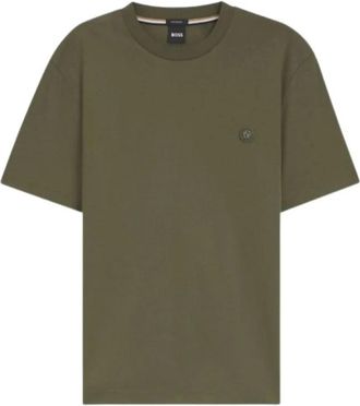 HUGO BOSS Tops > T-shirts - Heren - T-shirts - Groen - XL - Tops