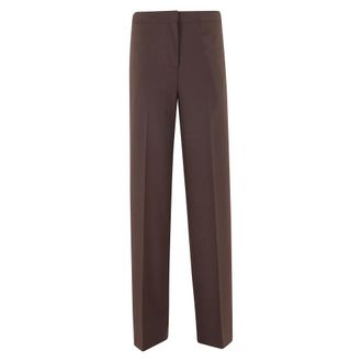 Semicouture Straight Trousers, female, Brown, Size: 2XS Lolita Pants