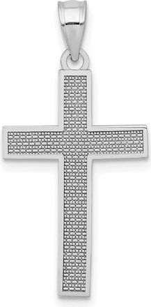 Diamond2Deal 14K White Gold Cross Pendant