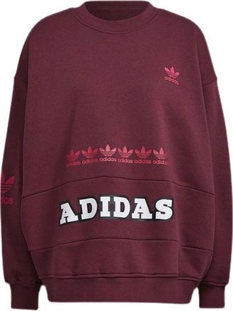 adidas (WMNS) adidas Originals Logo Play Sweatshirt Claret H20452